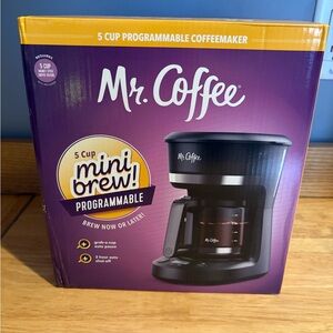 Mr. Coffee 5-Cup Programmable Mini Brew Coffee Maker - Black